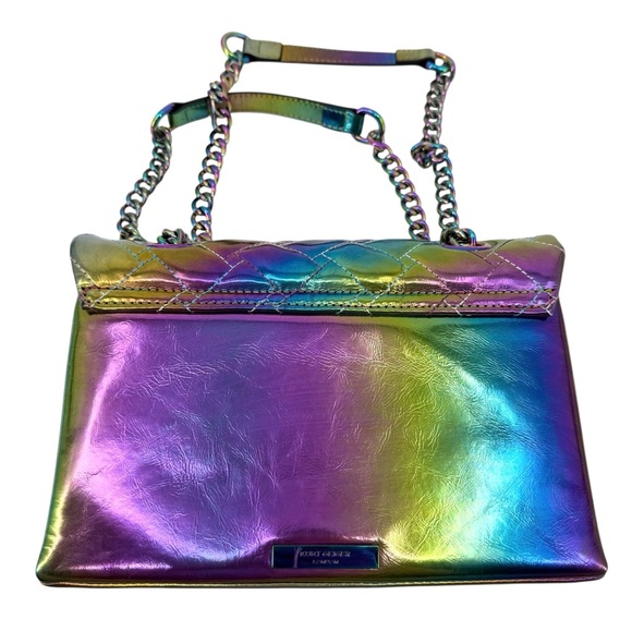 Kurt Geiger Kensington Rainbow Quilted Leather Eagle Chain Shoulder Bag Designer - Picture 12 of 16